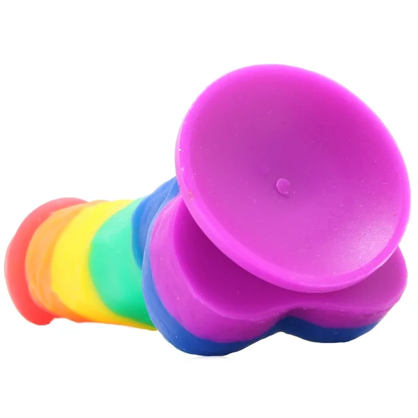 Colours Pleasures 5 Inch Pride Edition Silicone Suction Cup Dildo