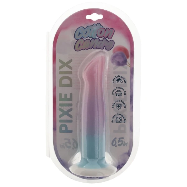 Cotton Candy Pixie Dix 6.75" Silicone Suction Cup Dildo
