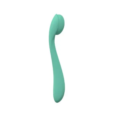 G Spot Vibrators Loveline Juicy 10 Speed Flexible Vibe Sealed Silicone Rechargeable Submersible Green