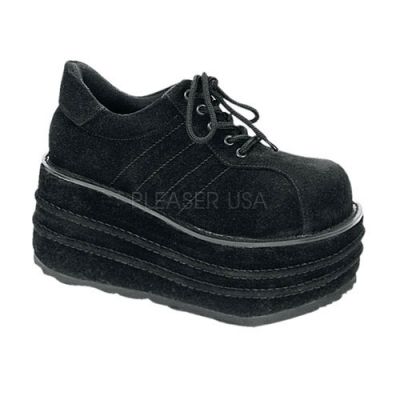 TEMPO 08 3 1 2 P F Vegan Blk Faux Suede Shoes