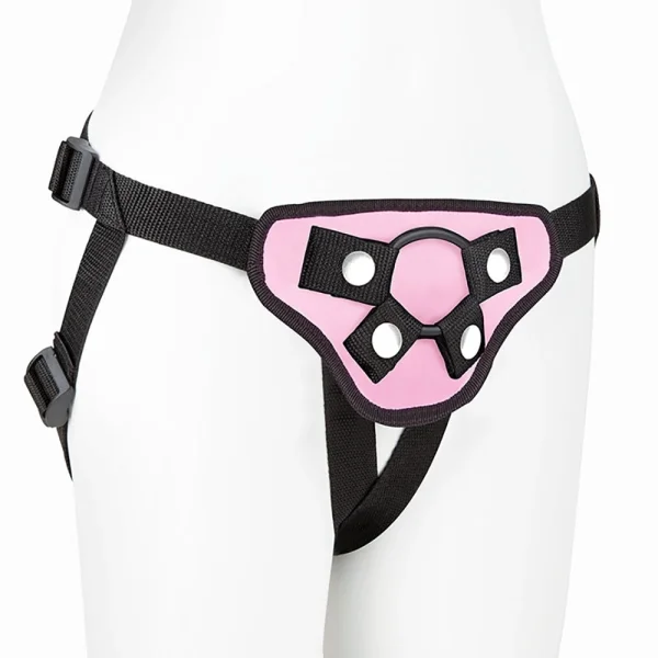 Lux Fetish Pretty In Pink Strap On Harness