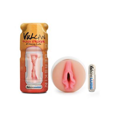 Cyberskin Vulcan Pussy Stroker W Warming Lube Flesh