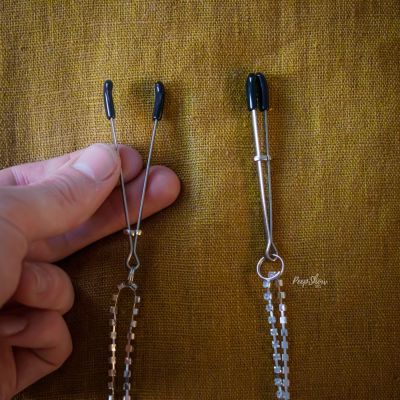 Midnight Bling Nipple Clamps by Sportsheets