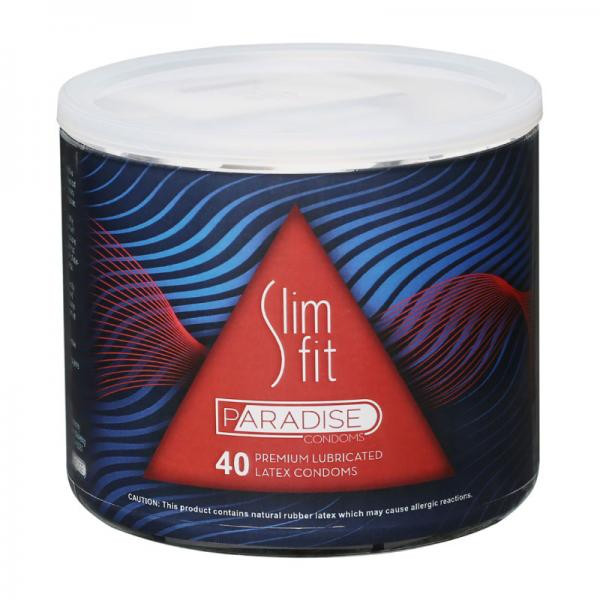 Paradise Slim Fit Condom Bowl Of 40