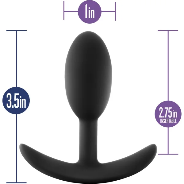 Blush Luxe Wearable Vibra Slim Silicone Butt Plugs, Small & Medium — image 12 of 14