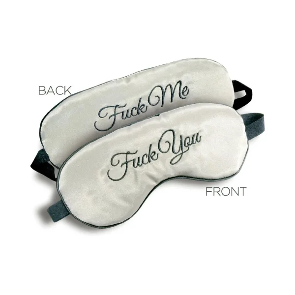 F-ck Me / F-ck You Mask Blindfold Gray — image 5 of 6