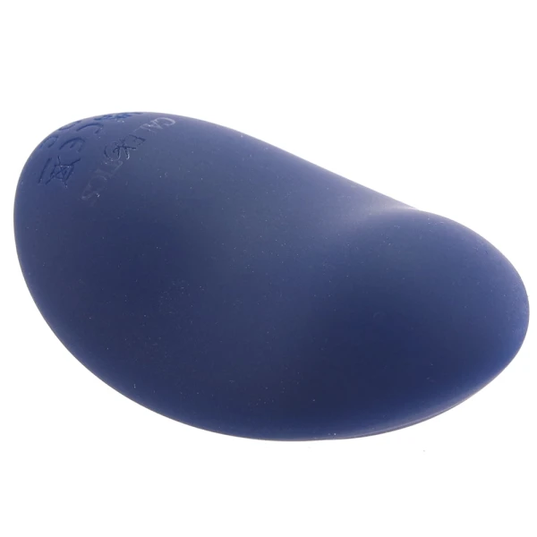 Cashmere Velvet Curve Rechargeable Waterproof Silicone Vibrator By CalExotics - Blue