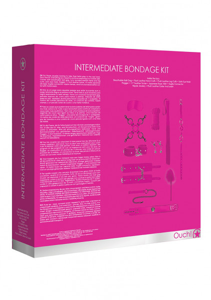 Intermediate Bondage Kit - Pink - Fetish Toys
