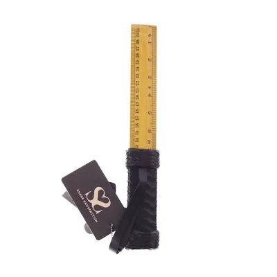 Bound X Wooden Ruler Paddle With Leather Handle