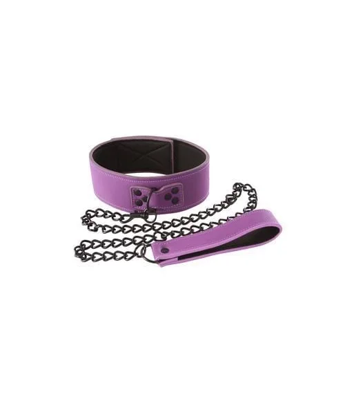 Lust Bondage Collar Purple