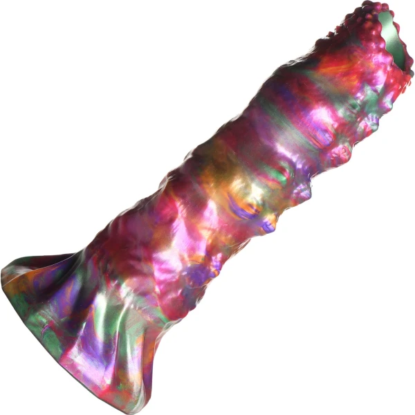 Larva 9" Ovipositor Silicone Suction Cup Dildo With Eggs By Creature Cocks