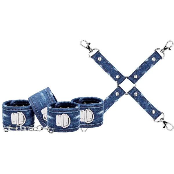 Ouch Tough Denim Style Bondage Kit