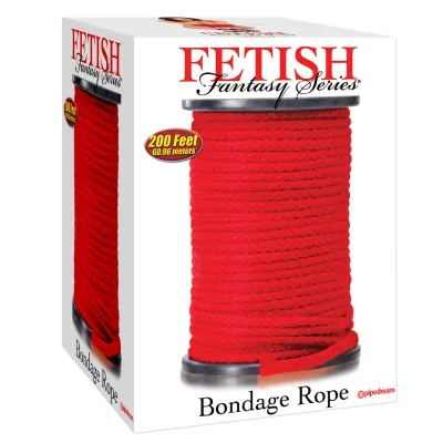 Fetish Fantasy Series Bondage Rope 200 ft Red