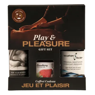 Hemp Seed by Night Play and Pleasure Gift Set Strawberry