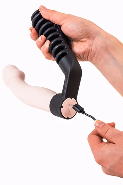 Velvet Brands Smartee 7" Vibrating Dildo plus Long Reach Handle