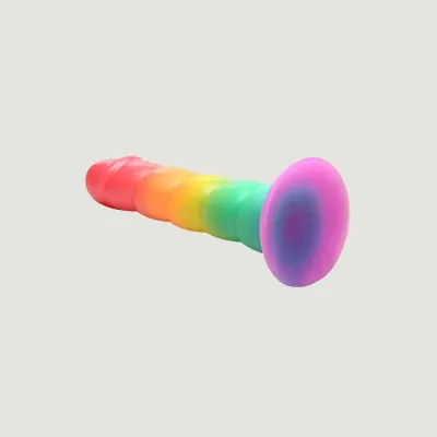 Simply Sweet 6 5 Inch Swirl Rainbow Dildo
