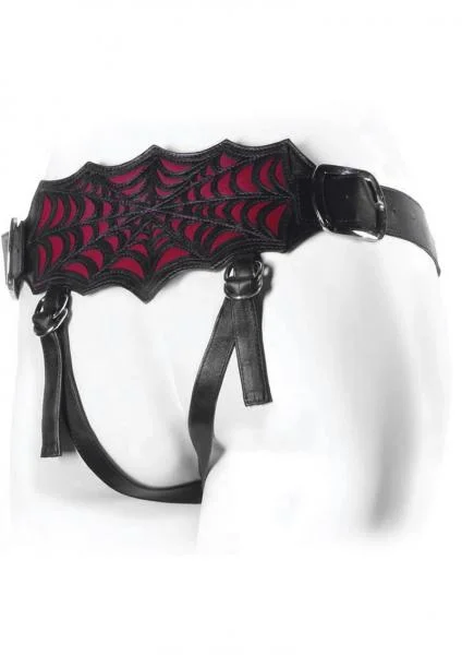 Connoisseur Black Widow Double Strap Harness Black