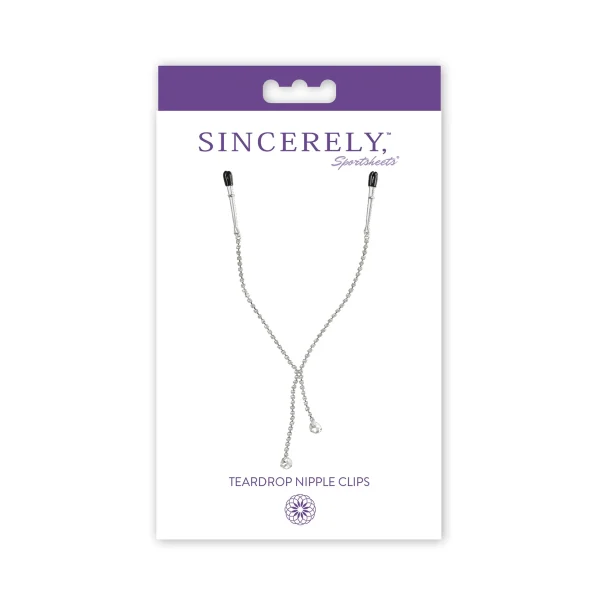 Sincerely Midnight Teardrop Nipple Clamps