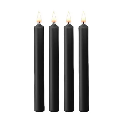Teasing Wax Candles Black 4 Pack