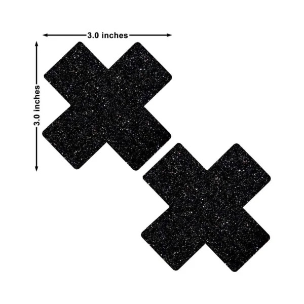 Neva Nude Pasty X Factor Glitter Black
