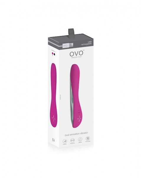 OVO E4 Rechargeable Vibrator (Black and Gold)