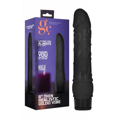 Thin 8 Realistic Vibrating Cock
