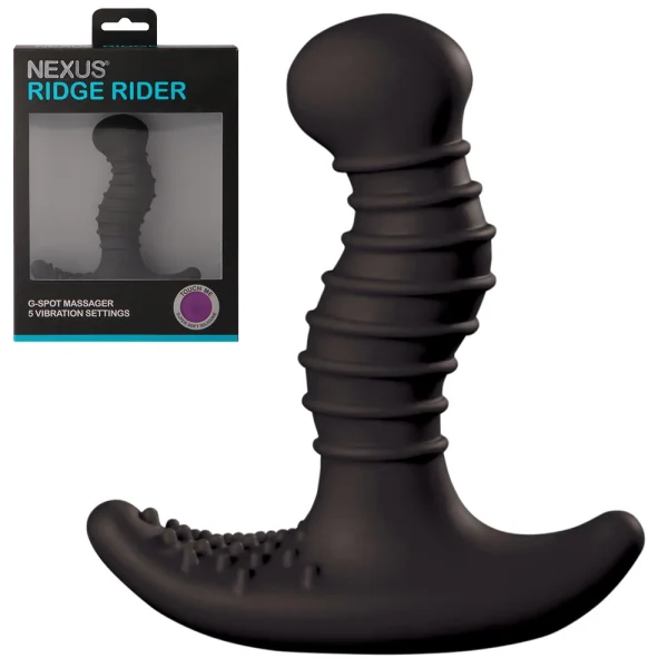 Nexus Ridge Rider+ Unisex Vibrator - Black — image 7 of 12