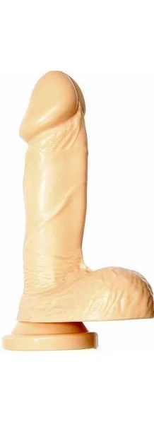 Cock Balls 6 Inches Flesh Suction Cup