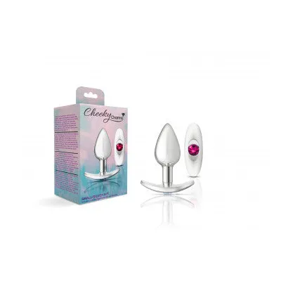 Cheeky Charms Silver Metal Butt Plug with Interchangeable Anchor