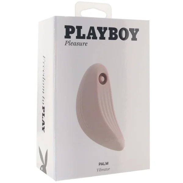 Playboy Pleasure Palm Rechargeable Silicone Tapping Clitoral Vibrator - Pink