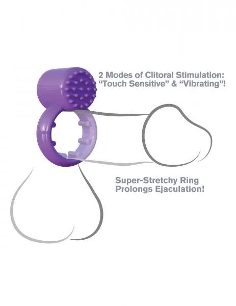 Fantasy C-Ringz Sensual Touch Love Ring Purple