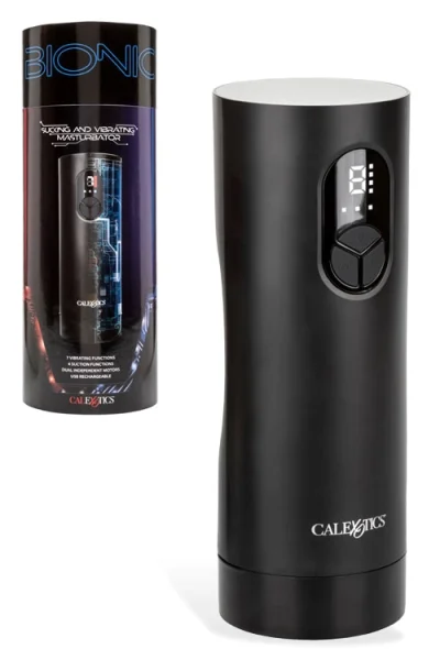California Exotic Bionic Suction - 10.5" Sucking & Vibrating Masturbator