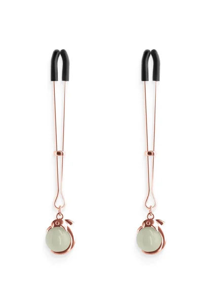 Bound Adjustable G1 Glow In The Dark Nipple Clamps by NS Novelties - Gunmetal