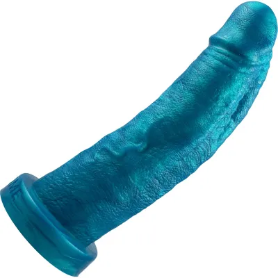 The Maximus Small Platinum 6 5 Silicone Ultrarealistic Dildo By Uberrime Mermaid Blue
