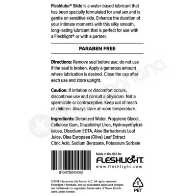 Fleshlube Slide Anal Lubricant 118ml