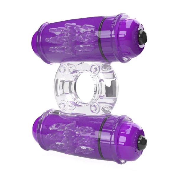 Screaming O 4T Double Wammy Vibrating Couples Cock Ring