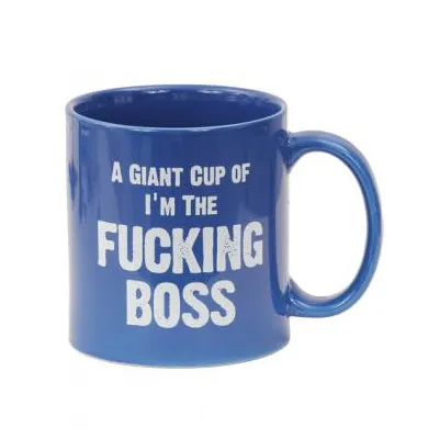 Attitude mug a giant cup of i m the fucking boss 22 oz