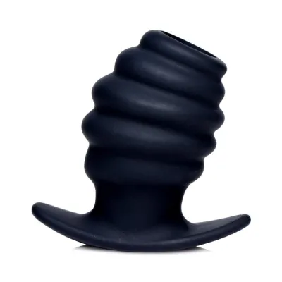 Hive Ass Tunnel Silicone Ribbed Hollow Anal Plug Small