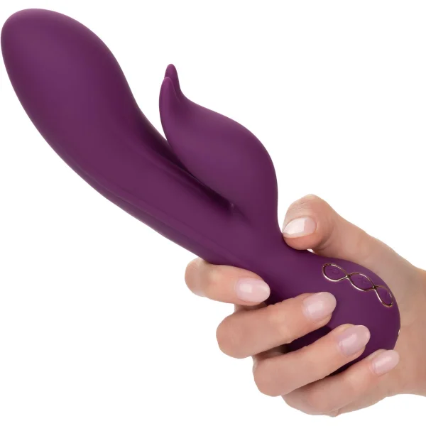 Obsession Desire Rechargeable Waterproof Silicone Rabbit Vibrator By CalExotics - Purple