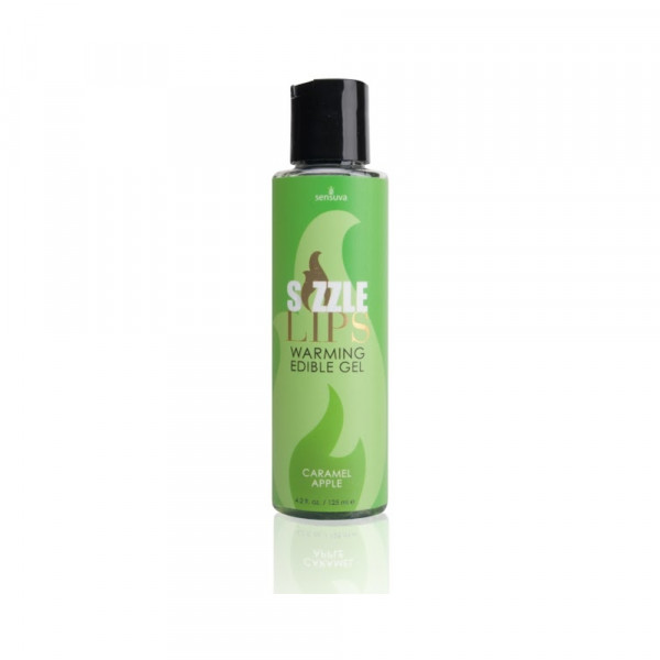 Sizzle Lips Edible Warming Gel Caramel Apple 4.2oz