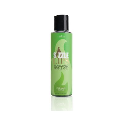 Sizzle Lips Edible Warming Gel Caramel Apple 4 2oz