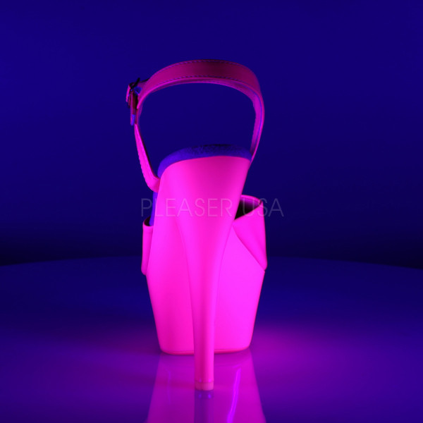 6 inches Heel, 1 3/4 inches PF Ankle Strap Sandal, Neon UV Reactive — image 4 of 8