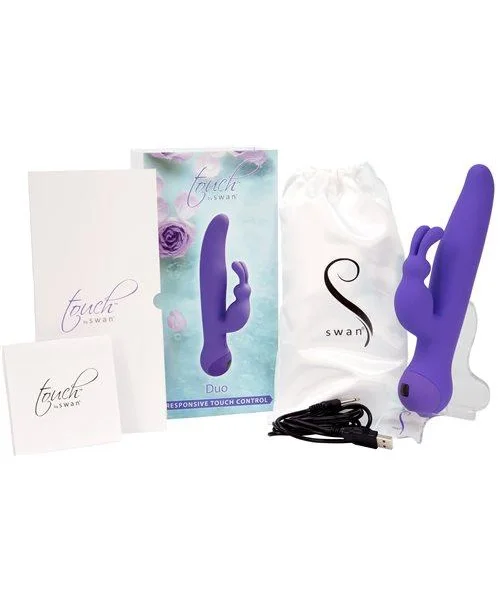 Touch By Swan Duo Rabbit Style Vibrator Purple — image 7 of 8