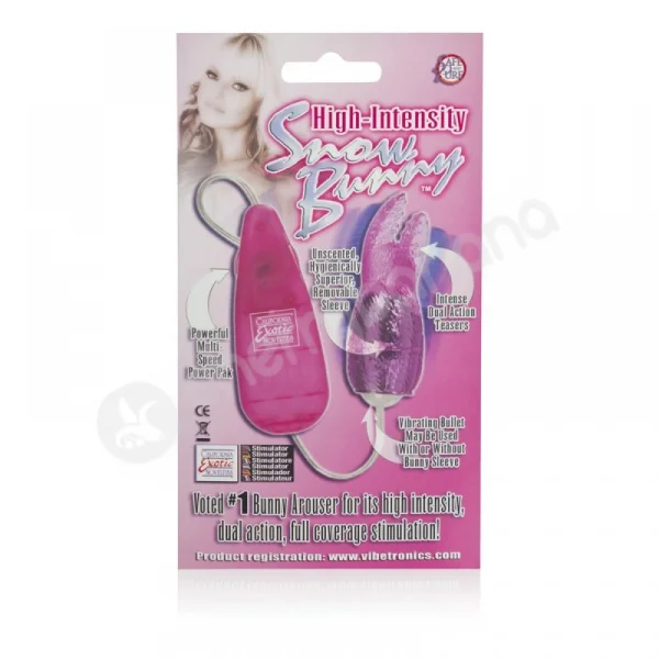 Hi-Intensity Pink Snow Bunny Bullet Vibrator