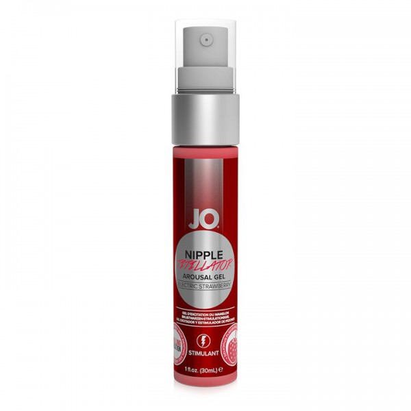 System JO Electric Strawberry Nipple Titillator – 30ml