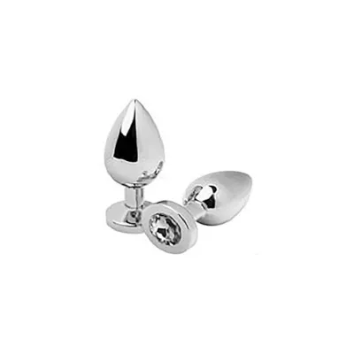 Jewelled Butt Plug Cubic Zirconium 3 1 Inch