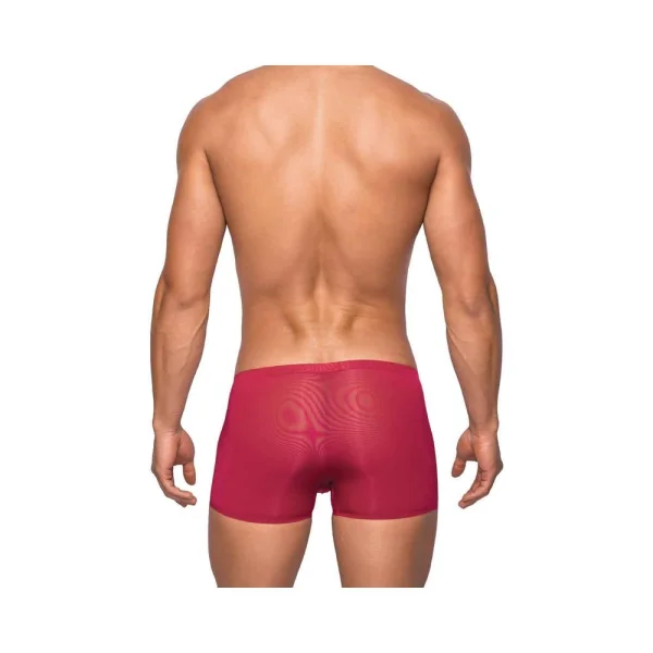 Seamless Sleek Shorts Sheer Pouch Wine Medium — image 6 of 6