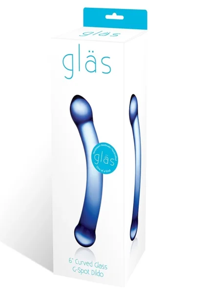 Curved G-Spot 6" Glass Dildo
