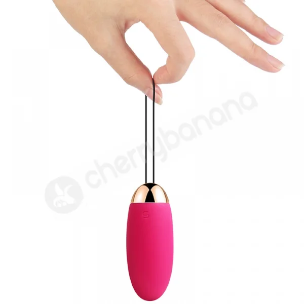 Svakom Elva Red Silicone Vibrating Bullet Egg With Remote Control