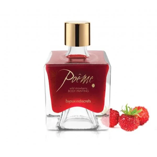 Poeme Wild Strawberry Edible Body Paint 1.8oz